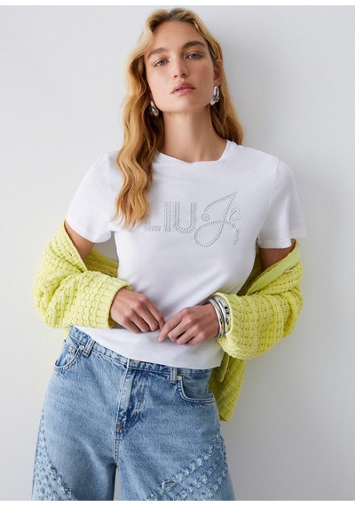 Liu.jo Liujo Wa6491js923 Kadın Tişört Beyaz