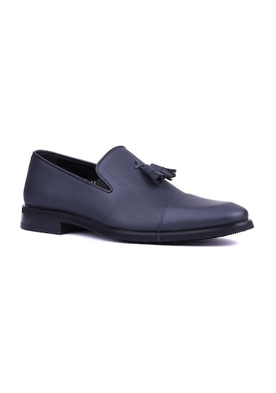 Shoetyle - Hakiki Deri Mat Siyah Erkek Klasik Ayakkabı - 900-4702-1472