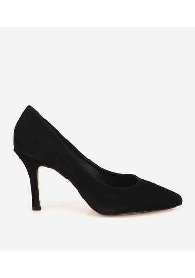 Hotiç Kadın Süet Deri Siyah Klasik Stiletto Ayakkabı 01ayh321900a100 01ayh321900a100 Siyah