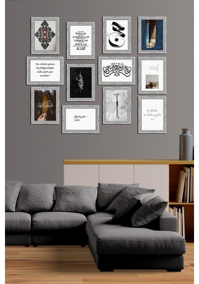 Modern Style 12 Parçalı Mdf Tablo Mck080 Çok Renkli - 713704981 Çok Renkli