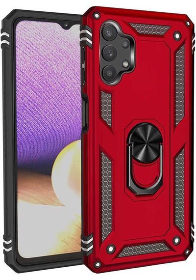 Samsung Uyumlu Galaxy A13 4g Kılıf Zore Vega Kapak Kırmızı