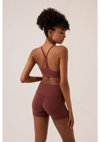 Los Ojos X Ece Bordo Spor Sütyeni Super Crop Top Bordo Bordo