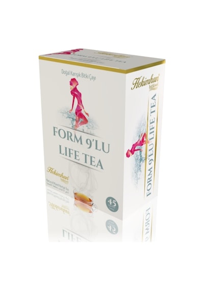 Hekimhan Bitkisel Form 9'lu Life Doğal Karışık Bitki Süzen Poşet Çay 45 x 2 G