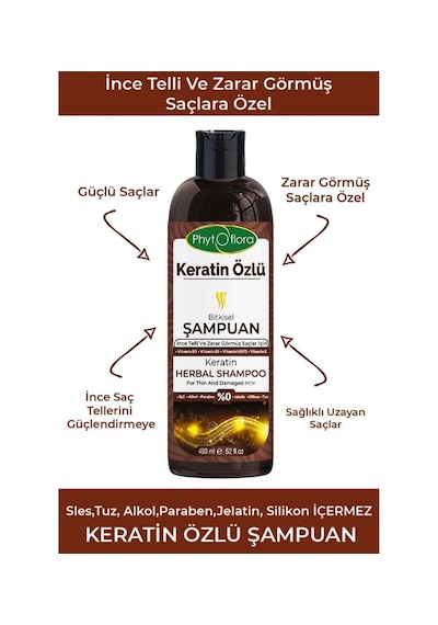 Phytoflora Keratin Özlü Şampuan 400 ML
