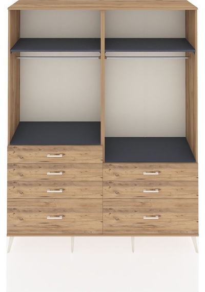 Hyperion Gardrop 4 Raflı 7 Çekmeceli 2 Askılı 176x44x221 Çam-antrasit/çam Antrasit/çam Hyperion Gardrop 4 Raflı 7 Çekmeceli 2 Askılı 176x44x221 Çam-antrasit/çam Antrasit/çam