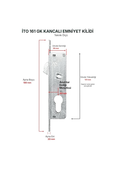 İto 161/ Gk Silindirli Emniyet Kilidi