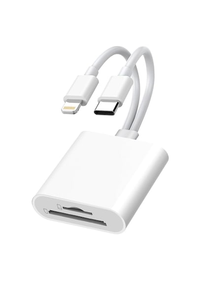 Alfais 6083 Type-c Lightning Kart Okuyucu Micro Sd Tf Hafıza Kart Adaptörü Çevirici Çoklayıcı Sdhc