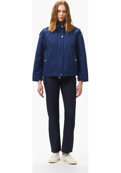 Nautica Kadın Lacivert Regular Fit Dik Yaka Montdüz55j016t