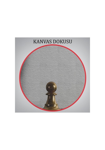 Satranç Gölgesi Taç Kanvas Duvar Sanatı, Yurt Ve Ofis Dekoru