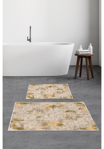 Alanur Trend Kaymaz Taban Dijital Banyo Takımı Kt495 Sarı