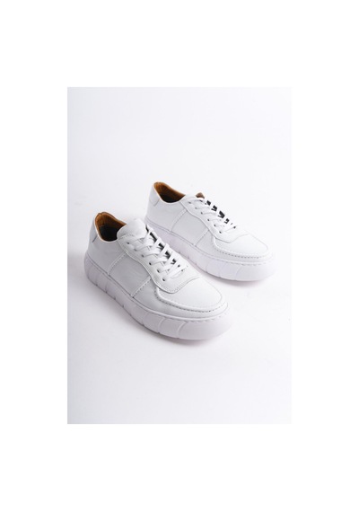 Mubiano Hakiki Deri Erkek Spor Ayakkabı & Sneaker Beyaz -mbkry650-b Beyaz