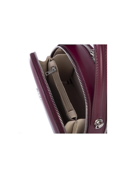 Nas Bag Mini Kadın El Ve Çapraz Çanta 17x17 Cm Bordo Bordo