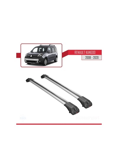 Renault Kangoo 2008-2020 Arası İle Uyumlu Ace-1 Ara Atkı Tavan Barı Gri
