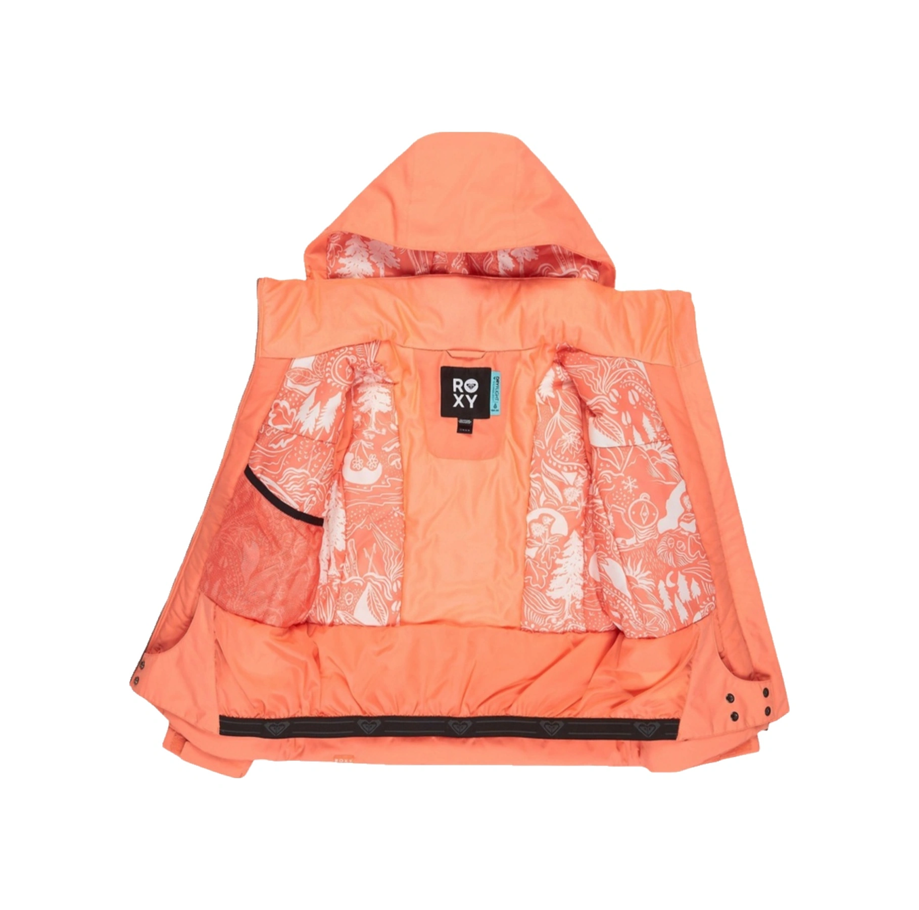 Roxy Roxy Meade Girl Jk Kız Çocuk Turuncu Snowboard Ceketi 6485 Mercan