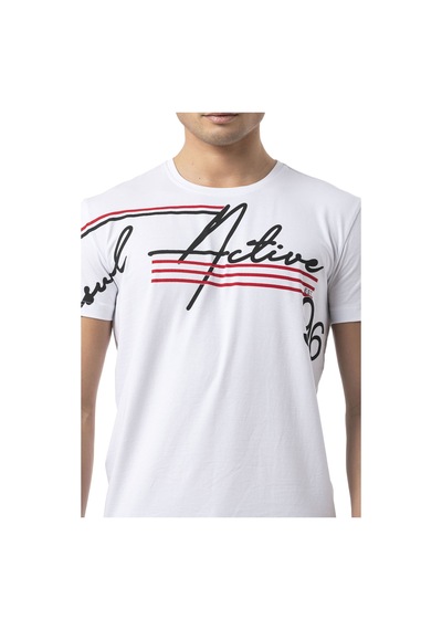 Cipo & Baxx Ct796 King Mode Activated Erkek T-shirt WHITE