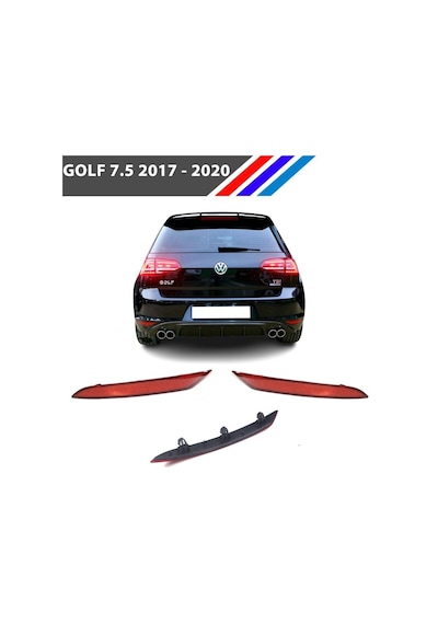 Vw Golf 7.5 Arka Tampon Reflektörü Sol Ve Sag Takim 2017 - 2020 550168916
