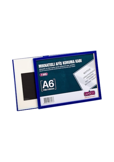 Lamiess T-695 148x105 MM Mıknatıslı Afiş Koruma Kabı 20 'li