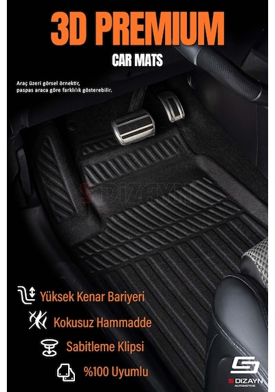 S-dizayn Vw Beetle 3d Pro Havuzlu Paspas 1998-2008 A+ Kalite