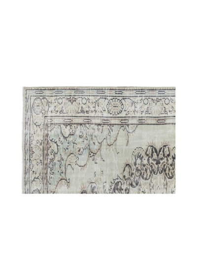 El Dokuması Vintage Yün-pamuk Bej Halı 15540 183 X 263 Cm