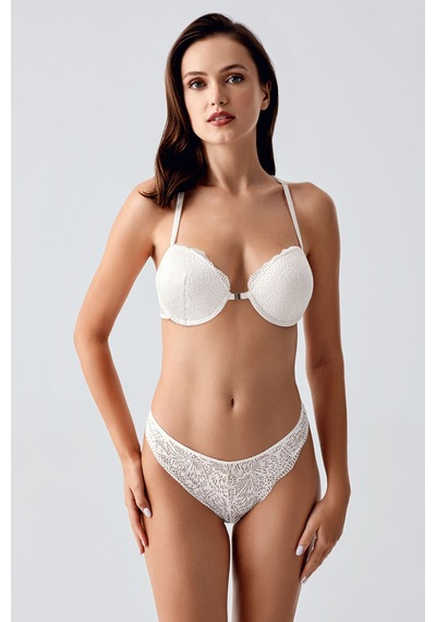 New Bra 4164 Çift Destekli B Cup Ekru
