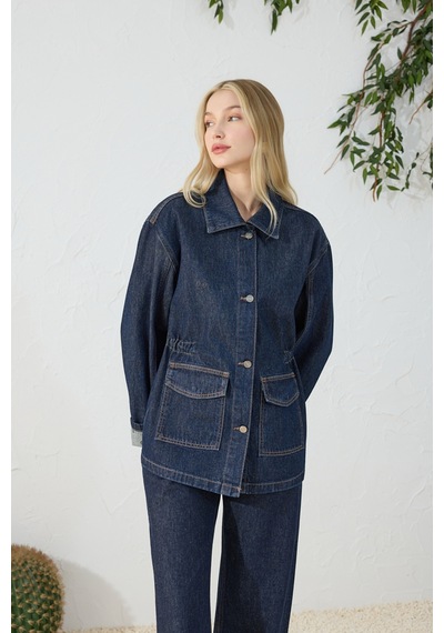 Aker Lacivert Denim Ceket Lacivert Lacivert