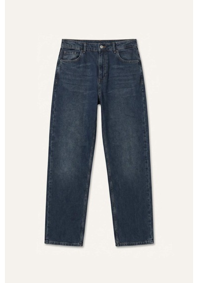 Defacto %100 Pamuk Baggy Fıt Lacivert Pantolon I3390ax26hsnm34 Mavi-nm34