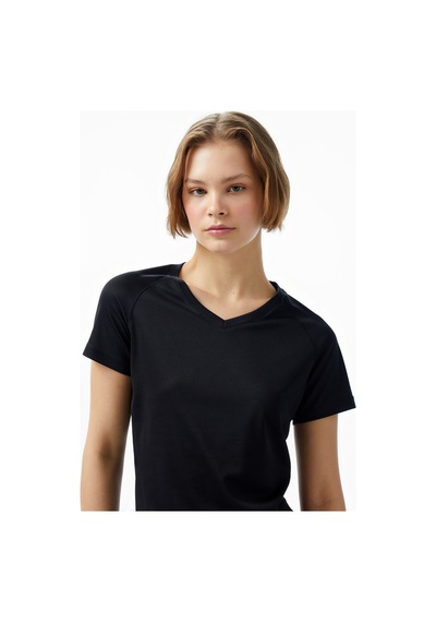 Energetics Natalja Ss Kadın Siyah Koşu T-shirt 417784 SIYAH