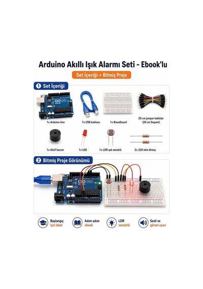 Arduino Akıllı Işık Alarmı Seti Ebook Lu