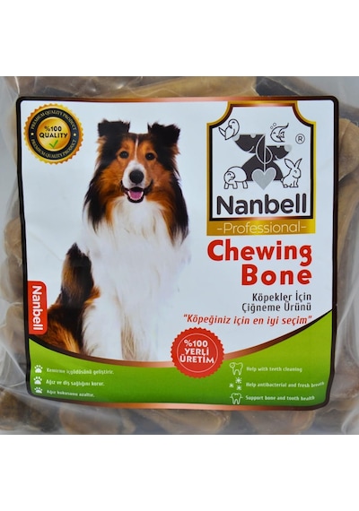 Nanbell 12cm Köpek Çiğneme Kemiği Natural 24 Lü