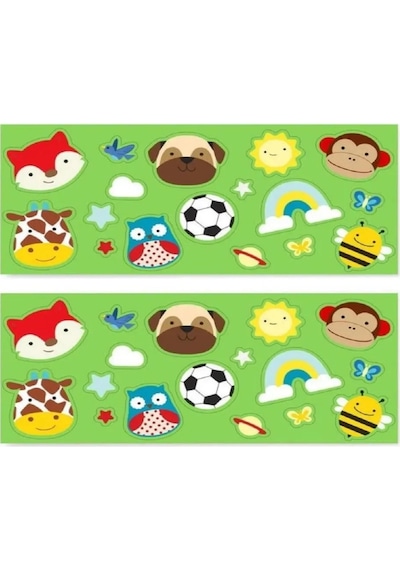 Skip Hop Spark Style Paslanmaz Çelik Stickerlı Suluk Yeşil 380ml Yeşil