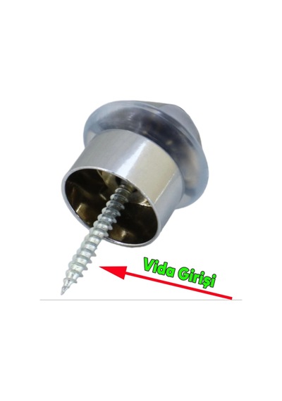 Metal Lüx Kapı Yer Zemin Tamponu Stoper Saten 3,5 Cm Kapı Tamponu 5 Adet