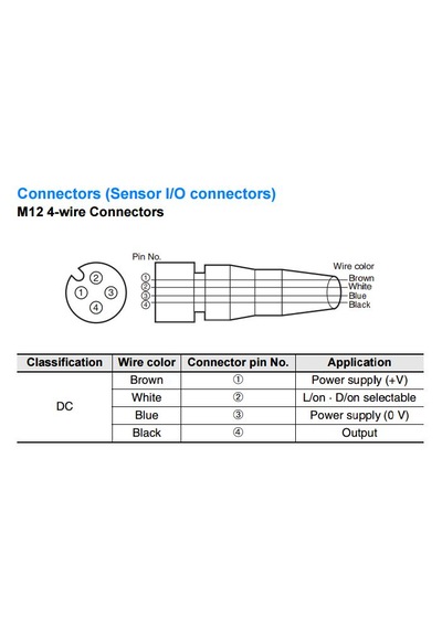 Omron E3fa-dp22 30cm 10 - 30 Vdc Cisimden Yansımalı M12 Konnektörlü Fotoelektrik Sensör
