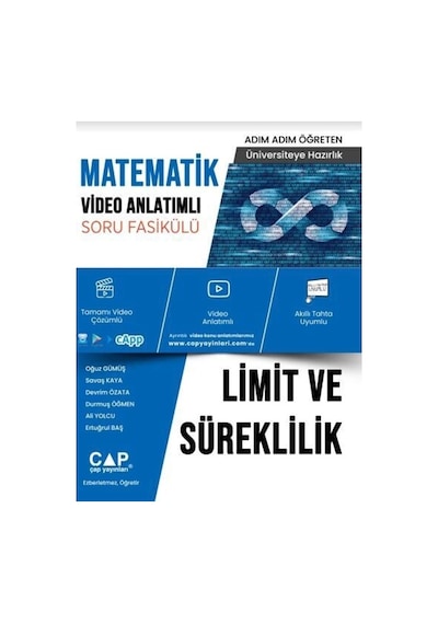 Çap Yayınları Üniversiteye Hazırlık Matematik Limit Ve Süreklilik Konu Anlatımlı Soru Bankası