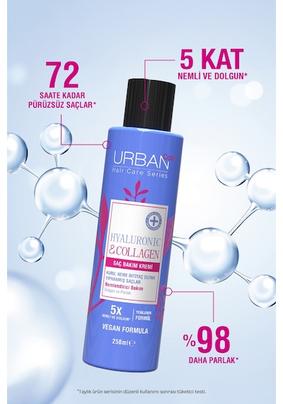 Hyaluronik & Kolajen Kuru Ve Cansız Saçlara Özel Saç Bakım Kremi 250 Ml-vegan