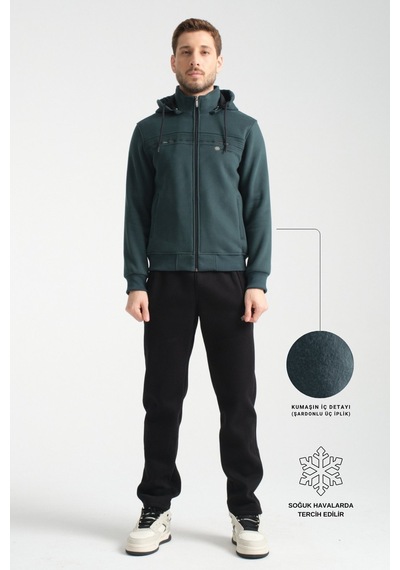 Shooter Sportswear Shooter Kışlık Erkek Eşofman Takımı İçi Şardonlu Kapüşonlu Regular Kalıp Koyu Yeşil Shooter Sportswear Shooter Kışlık Erkek Eşofman Takımı İçi Şardonlu Kapüşonlu Regular Kalıp Koyu Yeşil