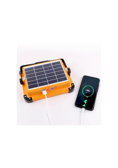 Ycl Ysp-2000 Taşınabilir Seyyar Usb Şarjlı 200w Güneş Enerjili Led Projektör Modlu Işık