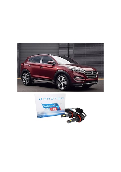 Hyundai Tucson Led Xenon Kısa Far Ampulü H7 Ultimate 9500 Lumens Yeni Seri Beyaz 2015-2018