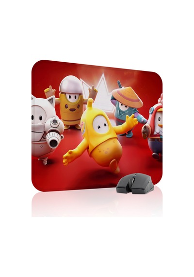 Fall Guys Kaymaz Dikişli Kauçuk Oyuncu Mousepad V5 - 48x40 Xl Gaming Mouse Pad Fare Altlığı