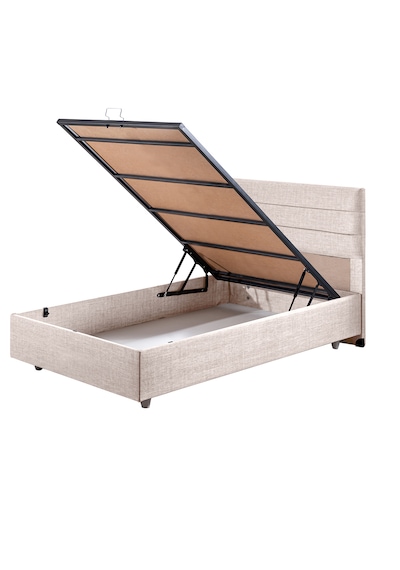 Sofia İkili Set, Sofia Tek Kişilik Baza Başlık Seti Krem 90 x 200