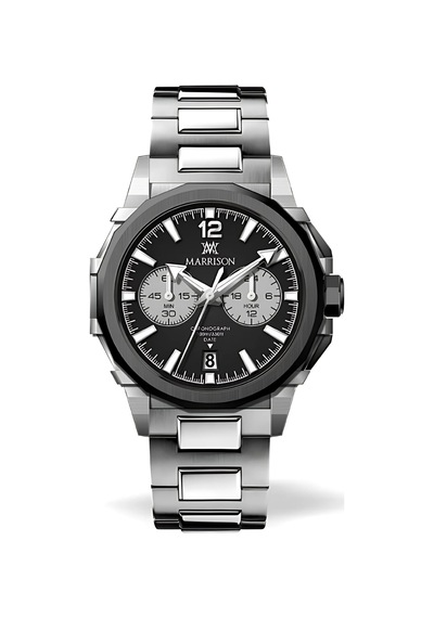 Warren Marrison Mr25005-c Quartz Erkek Kol Saati Gümüş - Siyah