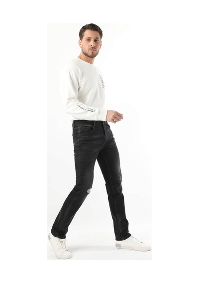 Banny Jeans Erkek Dizi Yırtık Jean Pantolon Siyah 28