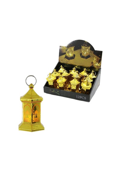 Led Flameless Candle Krd-7938 Orta Altıgen Kubbe Ramazan Led Işık- 12'li Paket Diğer