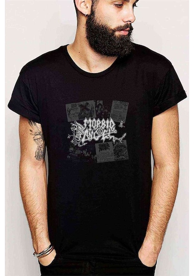 Morbid Angel Baskılı Siyah Erkek Tshirt (528791805)