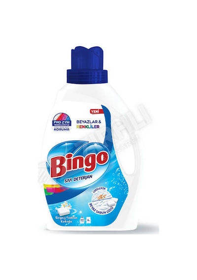 4 Adet Bingo Sıvı Deterjan Beyaz Sabun 2600 Ml
