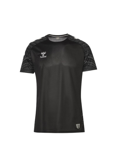 Hummel Line Traning S/s 912289-2001 Siyah Erkek Spor T-shirt Siyah