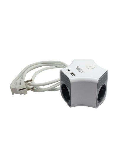 Vea Ve-g903yc 3'lü Usb+ Type-c Girişli Anahtarlı 1.5 Metre Grup Priz