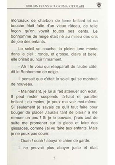 Le Bonhomme De Neige - Kardan Adam Fransızca Hikayeler Seviye 2