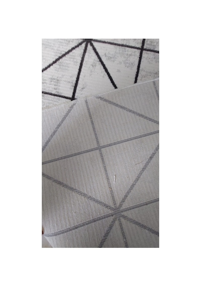 Zen Serisi 200x290 6m2 Dokuma Yazlık Halı Kemik Antrasit