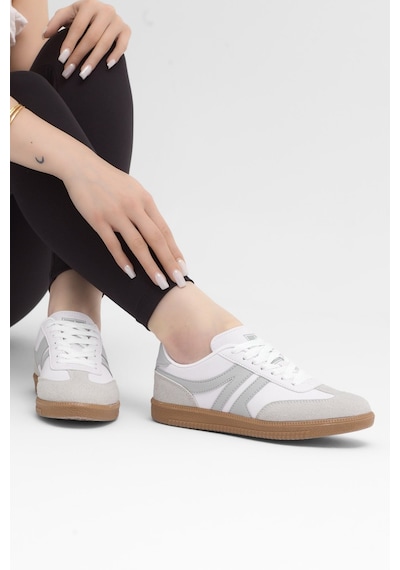 Tonny Black Rahat Kalıp Nefes Alabilen Sneaker Kadın Beyaz Gri Sneaker Tbhtc020 Beyaz - Gri