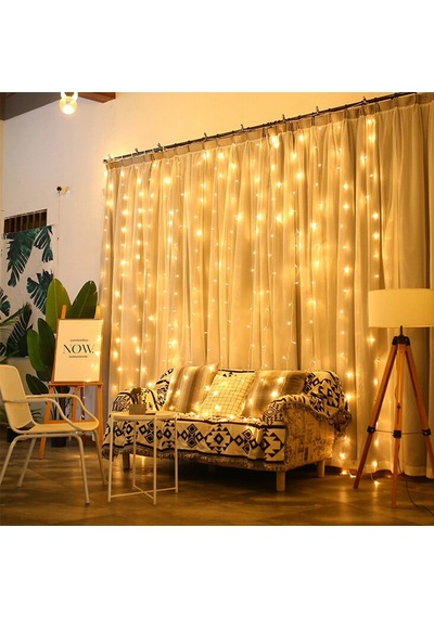 Led Günışığı Perde 2x2 Metre 320 Led 8 Fonskiyonlu Dekor Amaçlı .